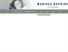 Tablet Screenshot of marissahopkins.com